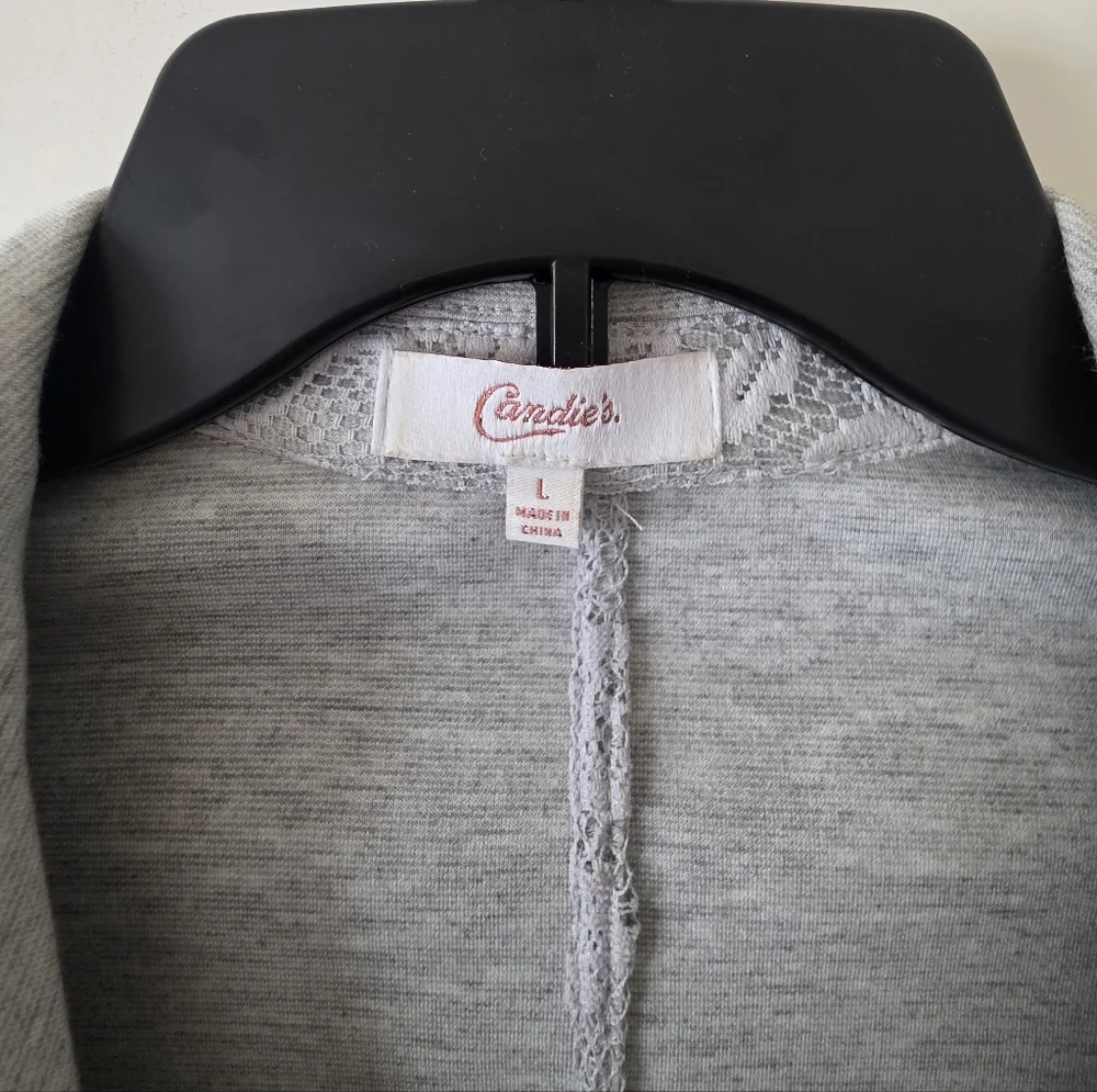Candie's Light Heather Grey Blazer - Picture 2 of 15